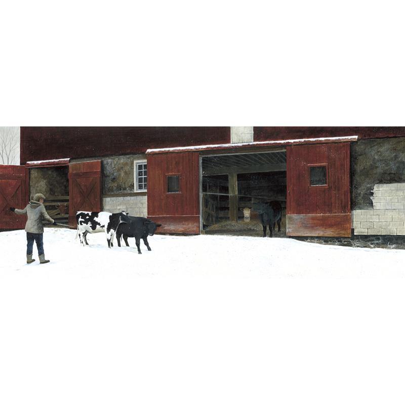 Putting Out The Cows Signed Limited Ed. Print | Karl Kuerner