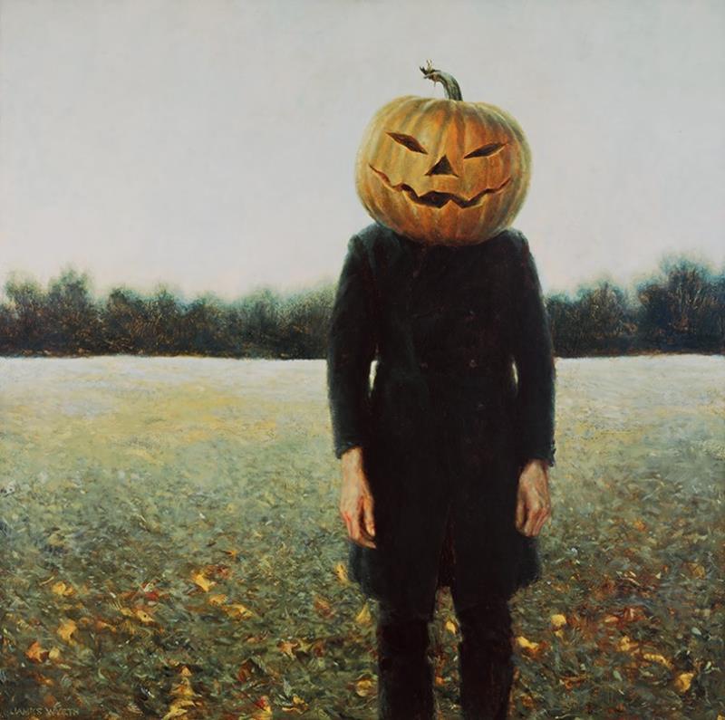 Pumpkin Head Reproduction — Jamie Wyeth