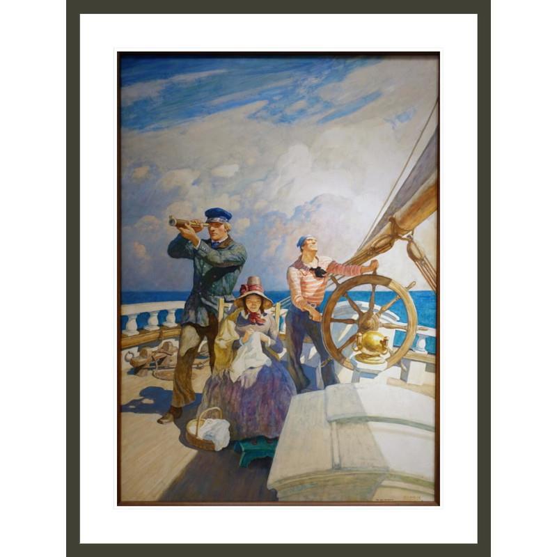 They Took Their Wives Framed Reproduction | NC Wyeth
