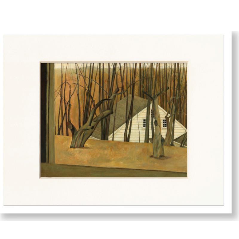 N.C. Wyeth's Barn Matted Print